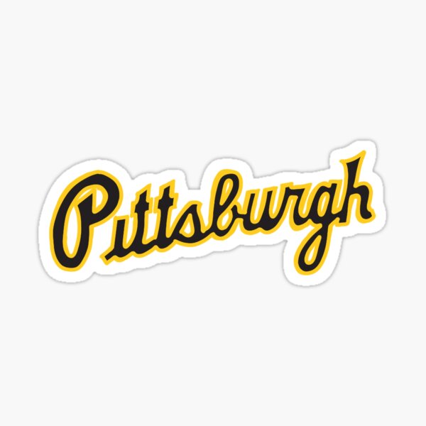 Pittsburgh Script  Sticker