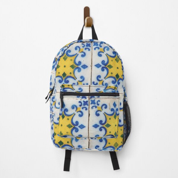 Item preview, Portuguese Tiles - Azulejo Blue and Yellow Pattern Design designed and sold by idovedesign.