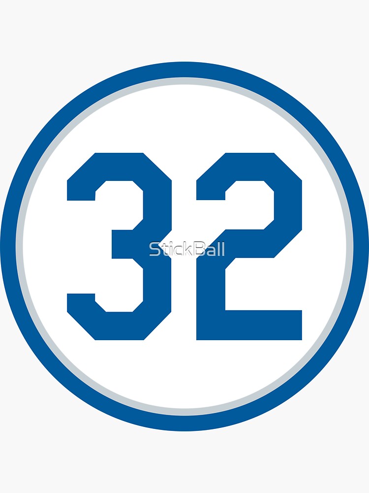 Sandy Koufax #32 Jersey Number