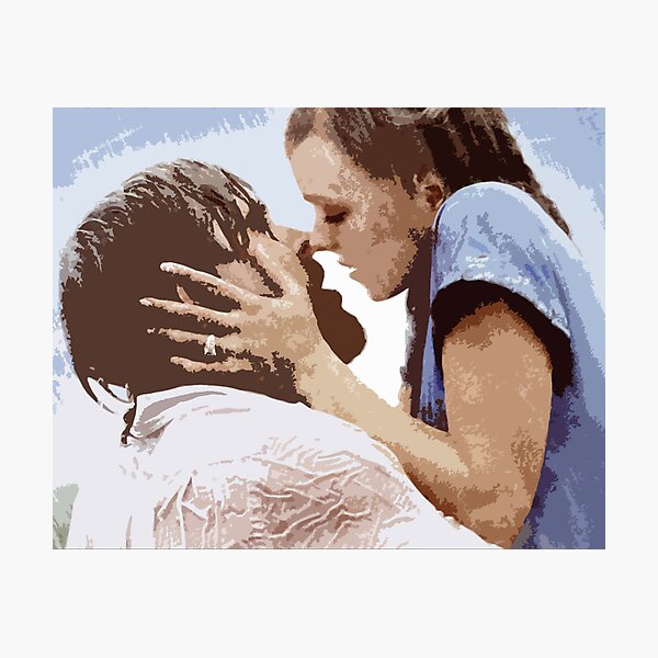 The Notebook Kiss - Fan Art Photographic Print