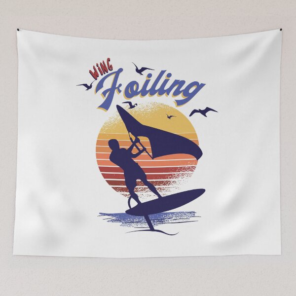 Item preview, Wing Foiling Surfing Surfer Gift designed and sold by Grimbart.