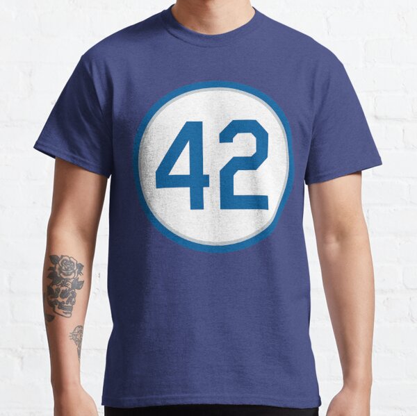 Men's Royal Los Angeles Dodgers Jackie Robinson Day Team 42 T-shirt