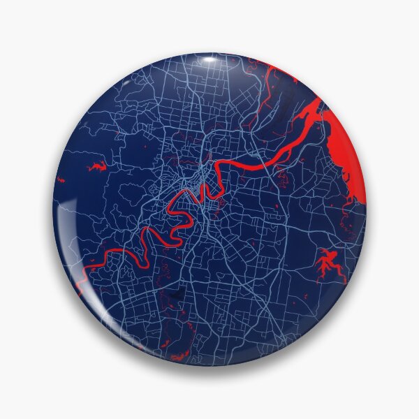 Artikelvorschau, Brisbane City Map Print, Brisbane City Map Poster, Brisbane City Map Wandkunst, Brisbane City Map, Karte von Brisbane City, Brisbane City Map Art entworfen und verkauft von randomorder.