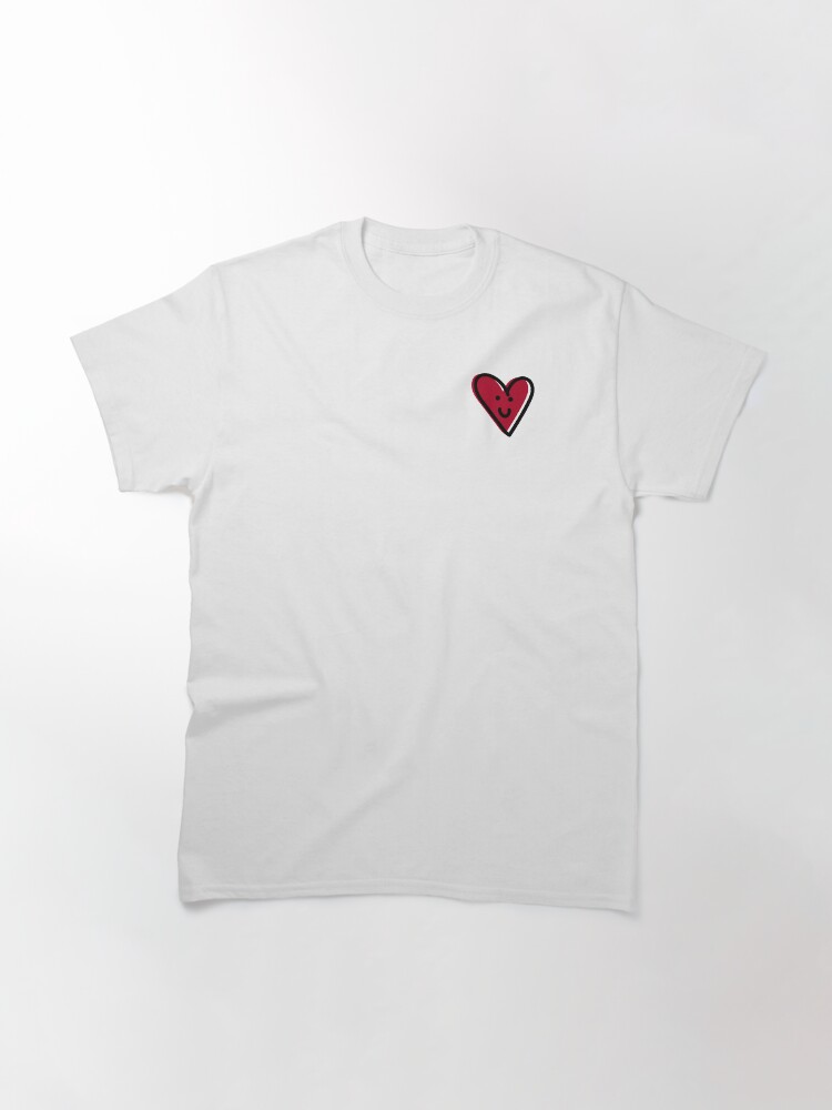 Vista alternativa de Camiseta clásica Corazón rojo