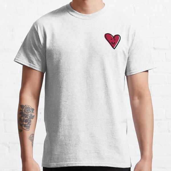Corazón rojo Camiseta clásica