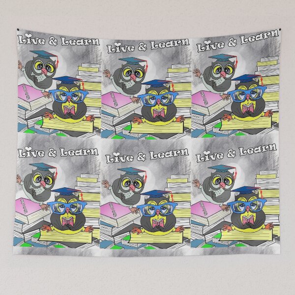 Item preview, Animal ( owls ) - Live and learn  designed and sold by Shirley cute art .
