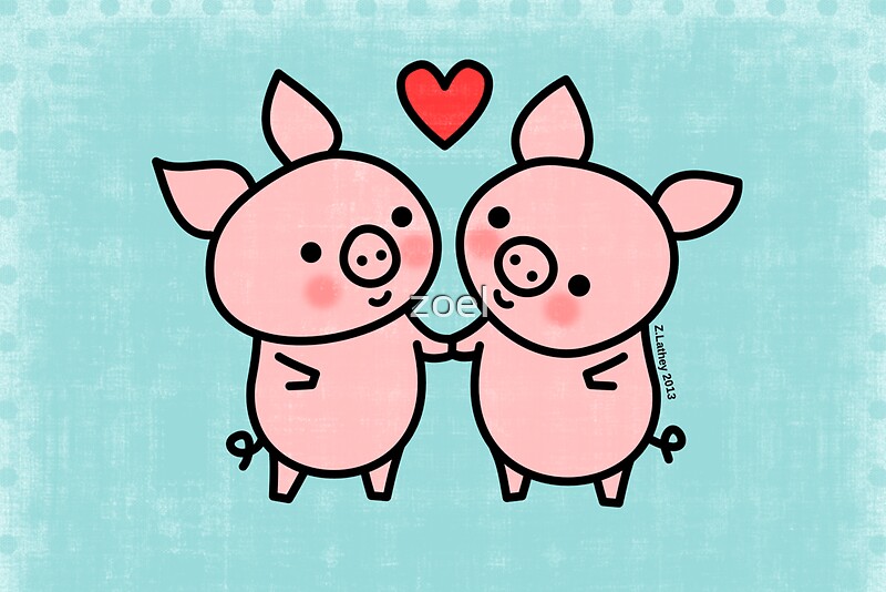 little-pigs-valentine-greeting-cards-by-zoe-lathey-redbubble