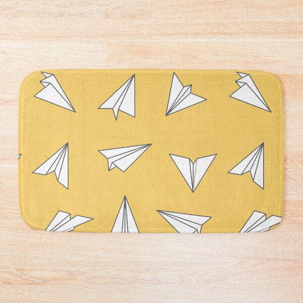 Item preview, Paper Planes Pattern Print | Yellow designed and sold by Lucy Ortiz Studio.