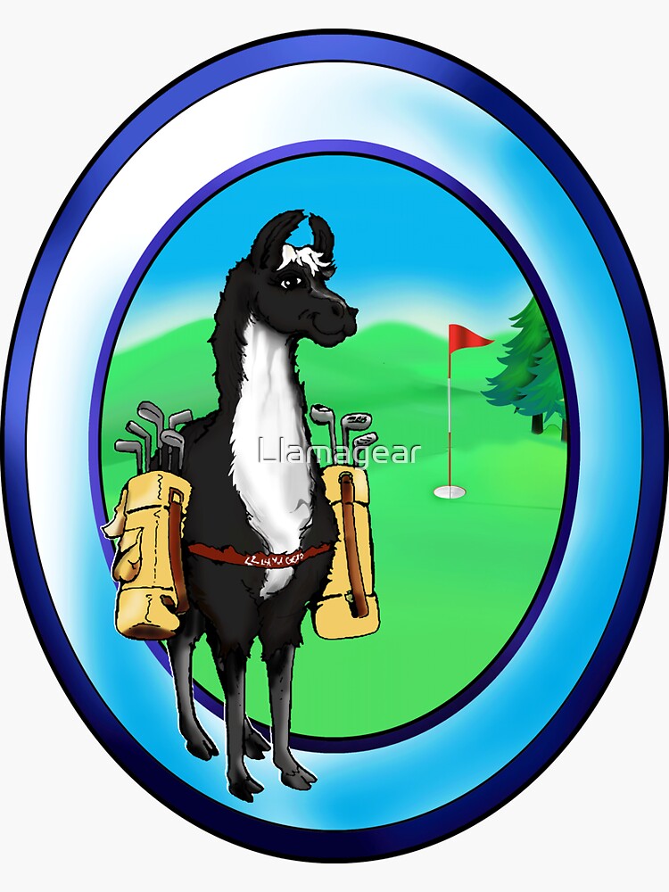 quot Llarry the Llama Golf Caddy quot Sticker for Sale by Llamagear Redbubble quot Llarry the Llama Golf Caddy quot Sticker for Sale by Llamagear Redbubble
