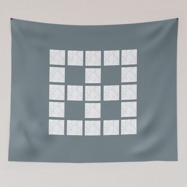 Item preview, Marble square mosaic on Slate Gray designed and sold by Silver-bee.
