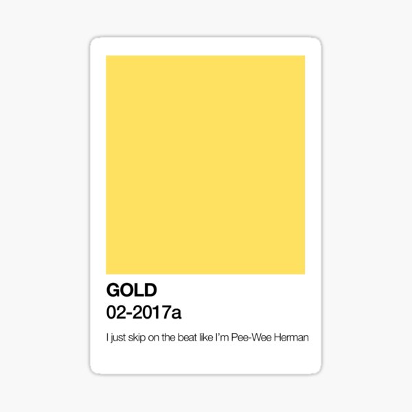 Item preview, GOLD pantone designed and sold by thecolorofmars.
