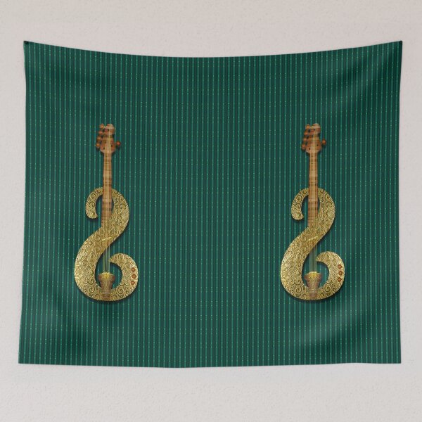 Item preview, Golden Guitar (Green BG) designed and sold by Vk91art.