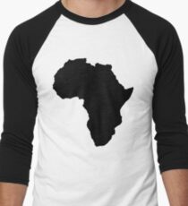 Der Kontinent von Afrika Karte der afrikanischen Nation Baseballshirt für Männer