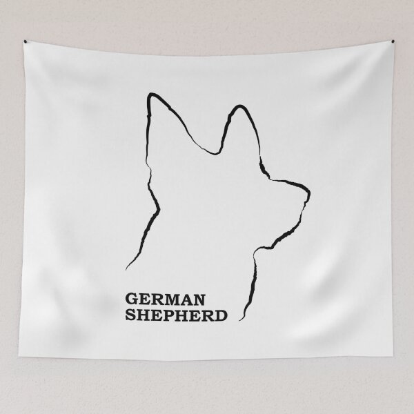 Item preview, German Shepherd Line Art designed and sold by SmartPooch.