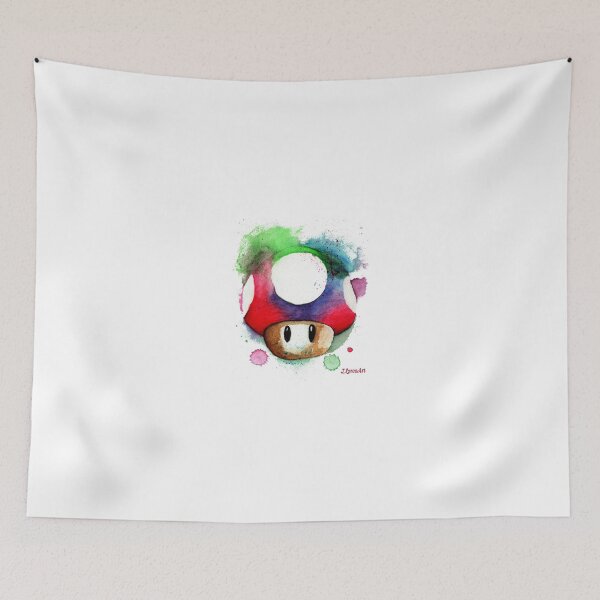 Item preview, 1 UP mushroom Watercolor designed and sold by ILoresart.