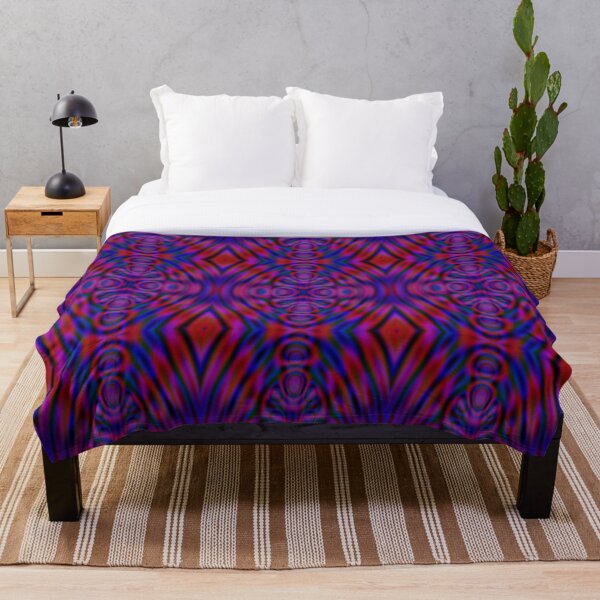 Item preview, Patrón geométrico abstracto rojo y azul designed and sold by KeksWorkroom.