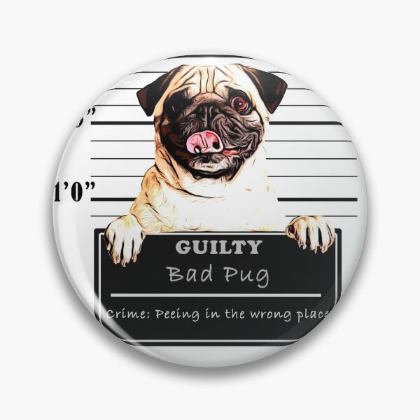 Item preview, Guilty Pug designed and sold by Gift-Store-Club.