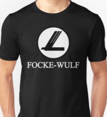 Focke-Wulf Aircraft Logo (White) Slim Fit T-Shirt