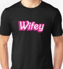 Wifey in cute bubble pink font Unisex T-Shirt