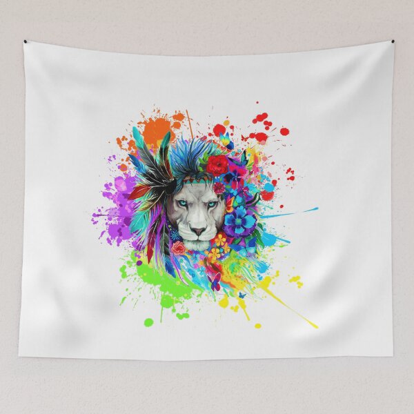 Item preview, Lion colorful designed and sold by TopDesignArt.