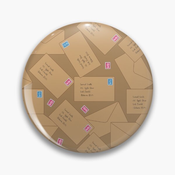 Item preview, Postal Worker Envelope Mail Pattern designed and sold by CreativeTwins.