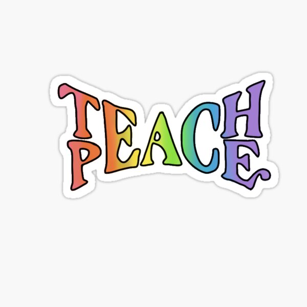 Teach Peace PNG Image With Transparent Background  TOPpng