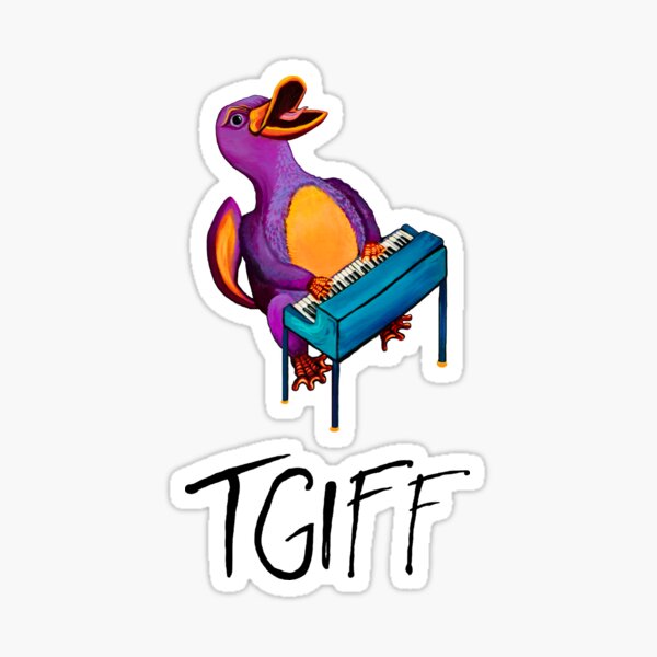 Platy + black TGIFF Sticker
