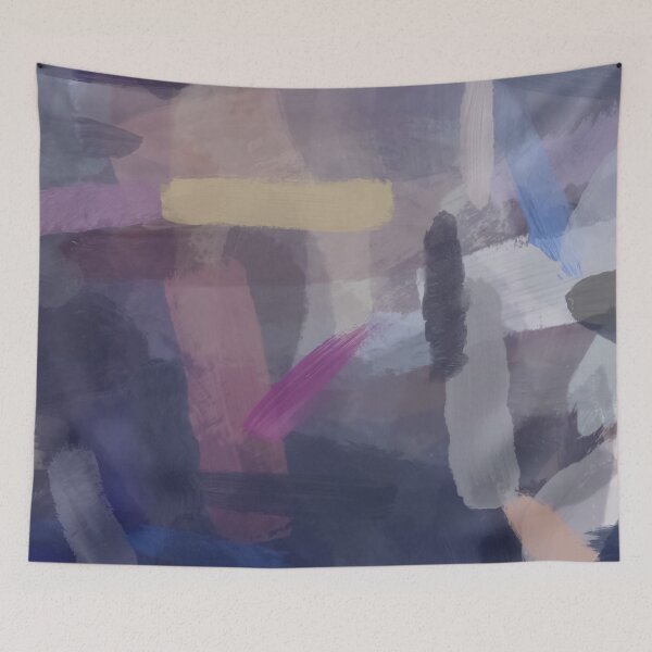 Item preview, splash brush painting texture abstract background in blue pink purple designed and sold by Mrvell.