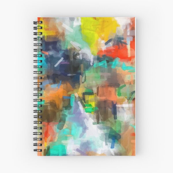 Item preview, splash brush painting texture abstract background in brown orange blue yellow designed and sold by Mrvell.