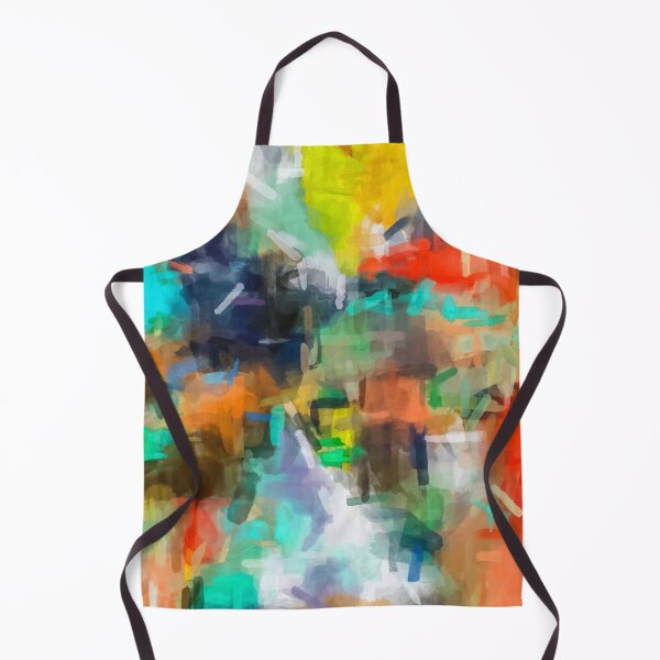 Item preview, splash brush painting texture abstract background in brown orange blue yellow designed and sold by Mrvell.