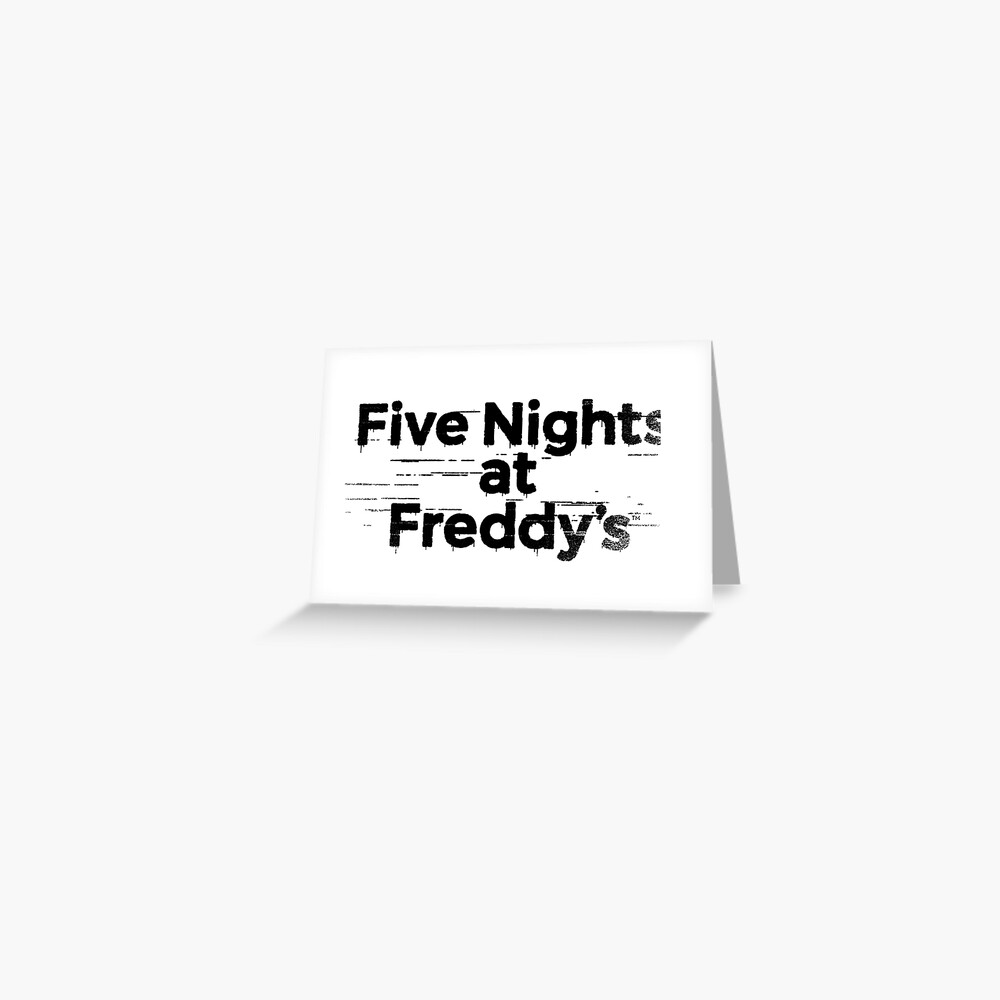 Fnaf Five Nights At Freddy S Greeting Card By Greenturks Redbubble - guide roblox fnaf 4 five nights at freddy new latest version