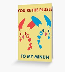 Plusle & Minun Greeting Card