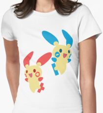 Plusle & Minun Women's Fitted T-Shirt