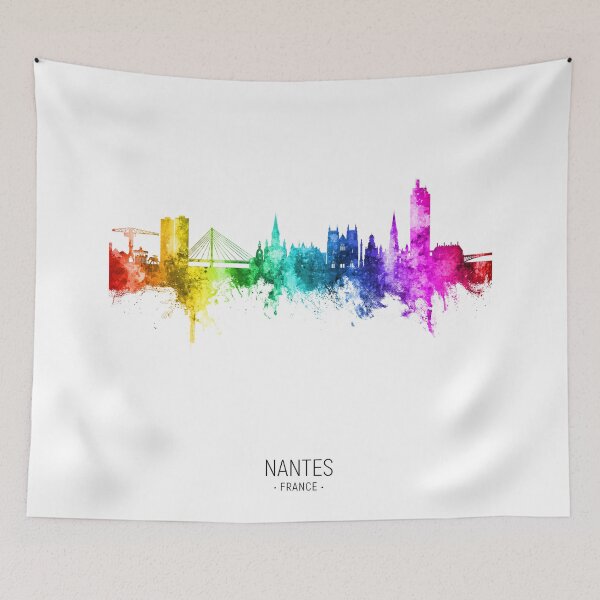 Item preview, Nantes France Skyline designed and sold by ArtPrints.