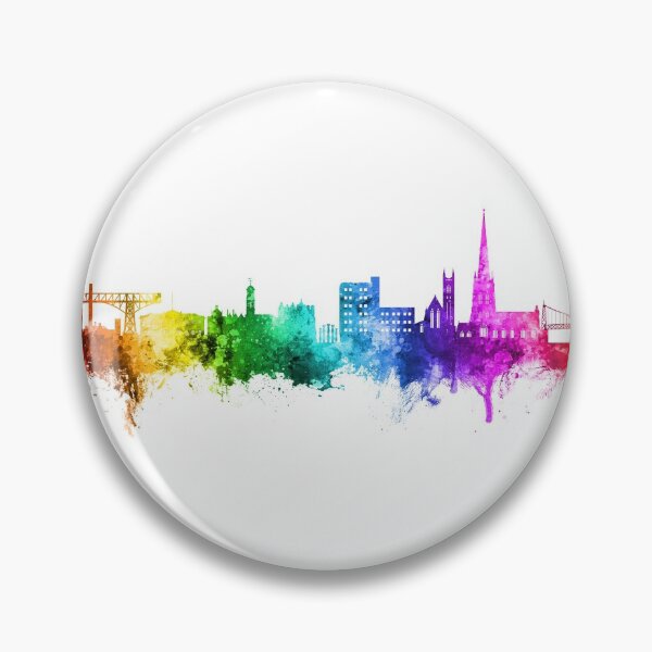 Item preview, Warrington England Skyline designed and sold by ArtPrints.