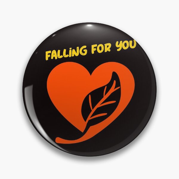 Item preview, Autumn Falling for you Heart with Leaf designed and sold by misskrisnov.