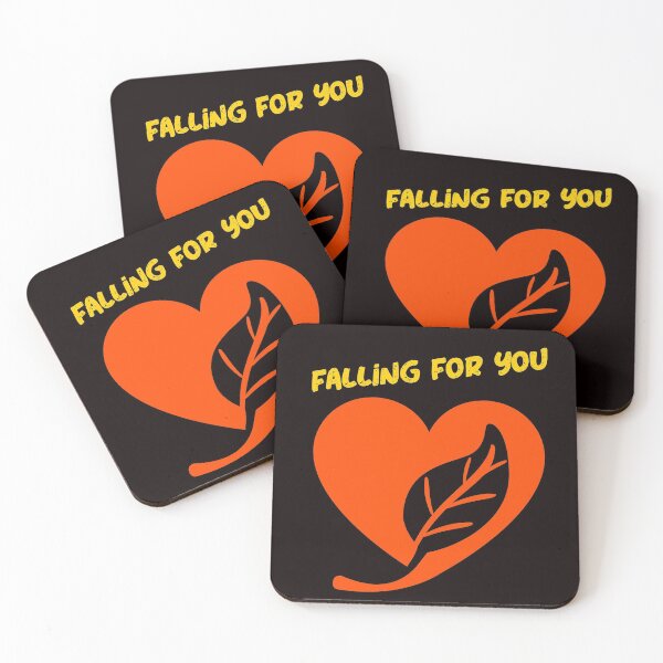 Item preview, Autumn Falling for you Heart with Leaf designed and sold by misskrisnov.