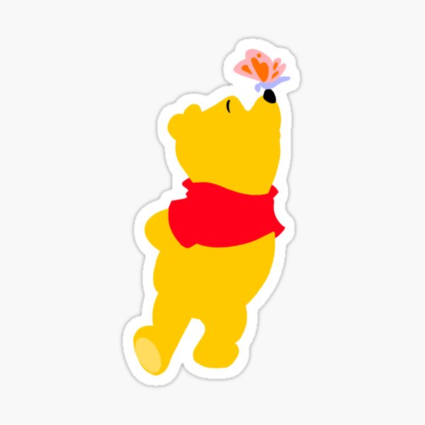Bear with a Butterfly Sticker