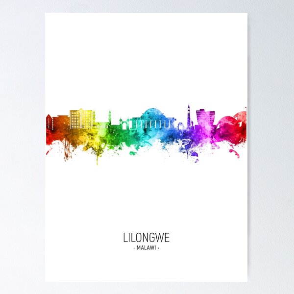 Item preview, Lilongwe Malawi Skyline designed and sold by ArtPrints.