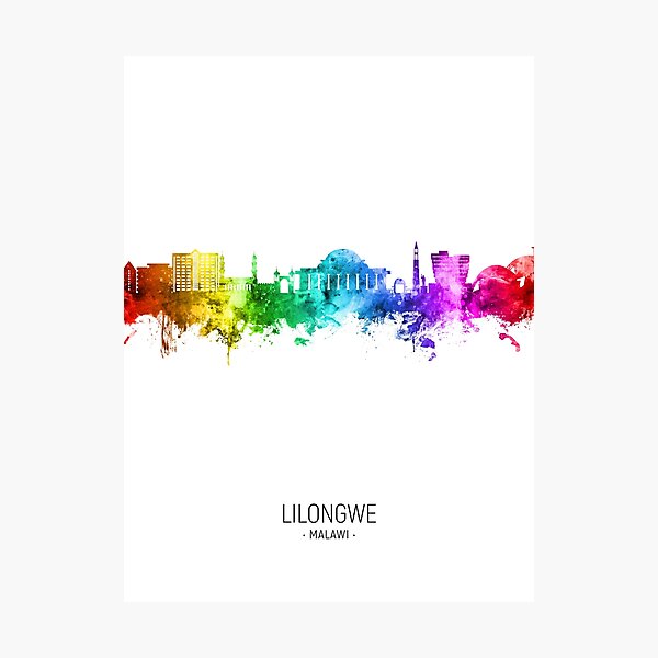 Item preview, Lilongwe Malawi Skyline designed and sold by ArtPrints.