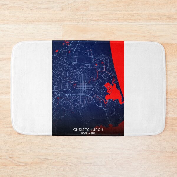 Artikelvorschau, Christchurch City Map Print, Christchurch City Map Poster, Christchurch City Map Wandkunst, Christchurch City Map, Karte von Christchurch City, Christchurch City Map Art entworfen und verkauft von randomorder.