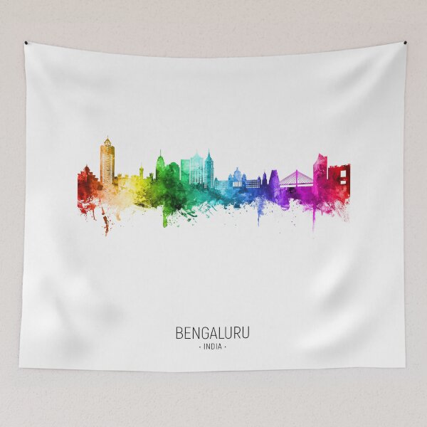 Item preview, Bengaluru Skyline India Bangalore designed and sold by ArtPrints.