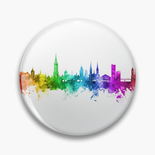 Item preview, Freiburg Germany Skyline designed and sold by ArtPrints.