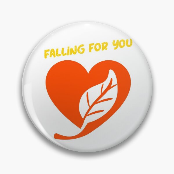 Item preview, Falling for you Heart with Leaf designed and sold by misskrisnov.