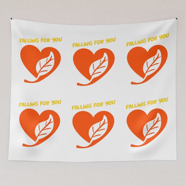 Item preview, Falling for you Heart with Leaf designed and sold by misskrisnov.