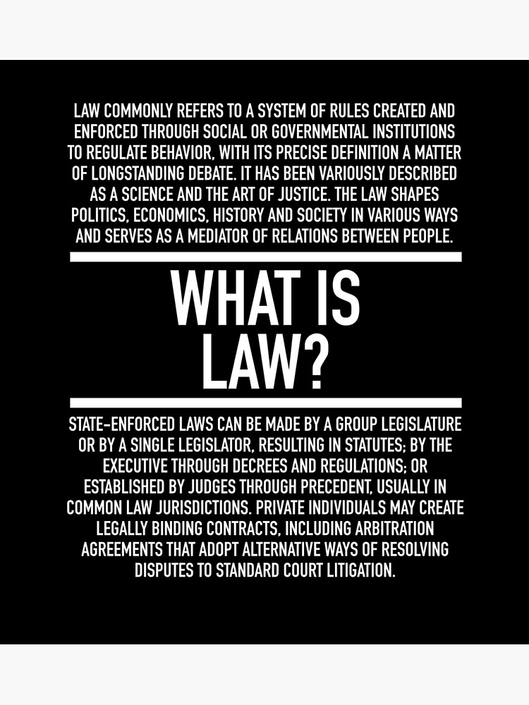 "Law Defined Lawyer" Canvas Print for Sale by HiddenVerb Redbubble