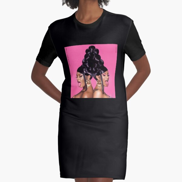 cardi b shirt dress