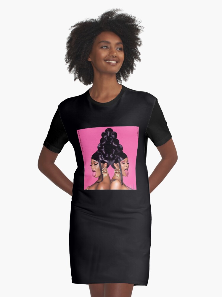 cardi b shirt dress