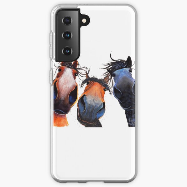 HaPPY HoRSe PRiNT ' WHo LeFT THe GaTe OPeN ? ' BY SHiRLeY MacARTHuR Samsung Galaxy Soft Case