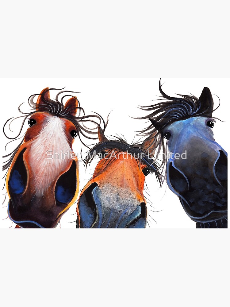 HaPPY HoRSe PRiNT ' WHo LeFT THe GaTe OPeN ? ' BY SHiRLeY MacARTHuR by ShirleyMacA